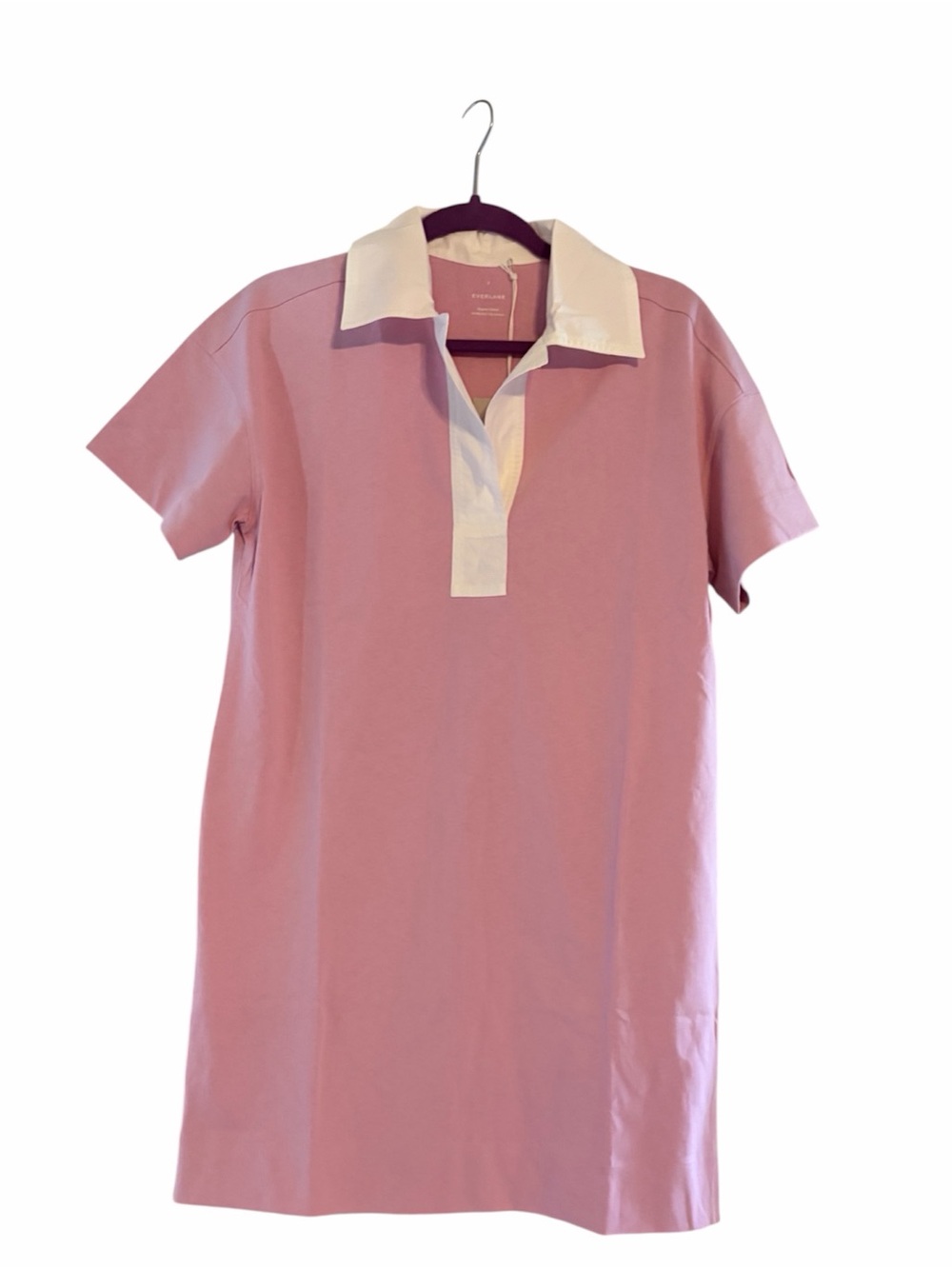 Everlane Organic Cotton Polo Dress Lilac Purple NWT Small